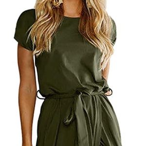 NWT Olive green dress with slit on side